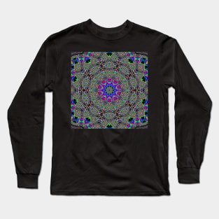 Psychedelic Trippy Acid LSD Art Long Sleeve T-Shirt